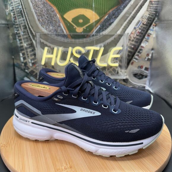 BROOKS WOMEN'S GHOST 15 NEUTRAL RUNNING SHOES PEACOAT PEARL SALT AIR SZ 8.5 (B) - Picture 1 of 9